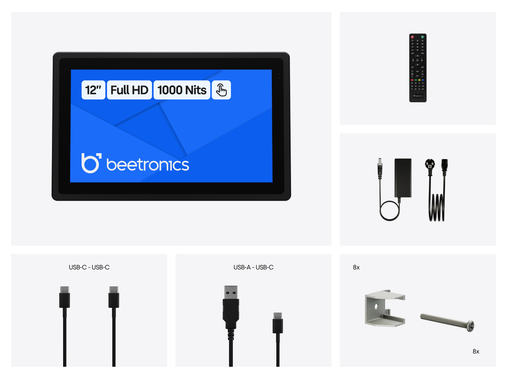 Pantalla Táctil Metálica de 12