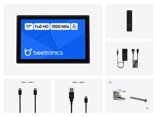 Pantalla Táctil Metálica de 17