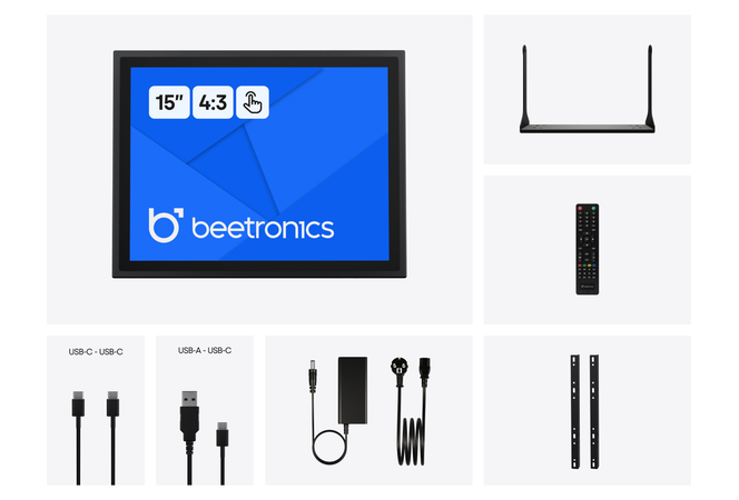 Pantalla Táctil Metálica de 15